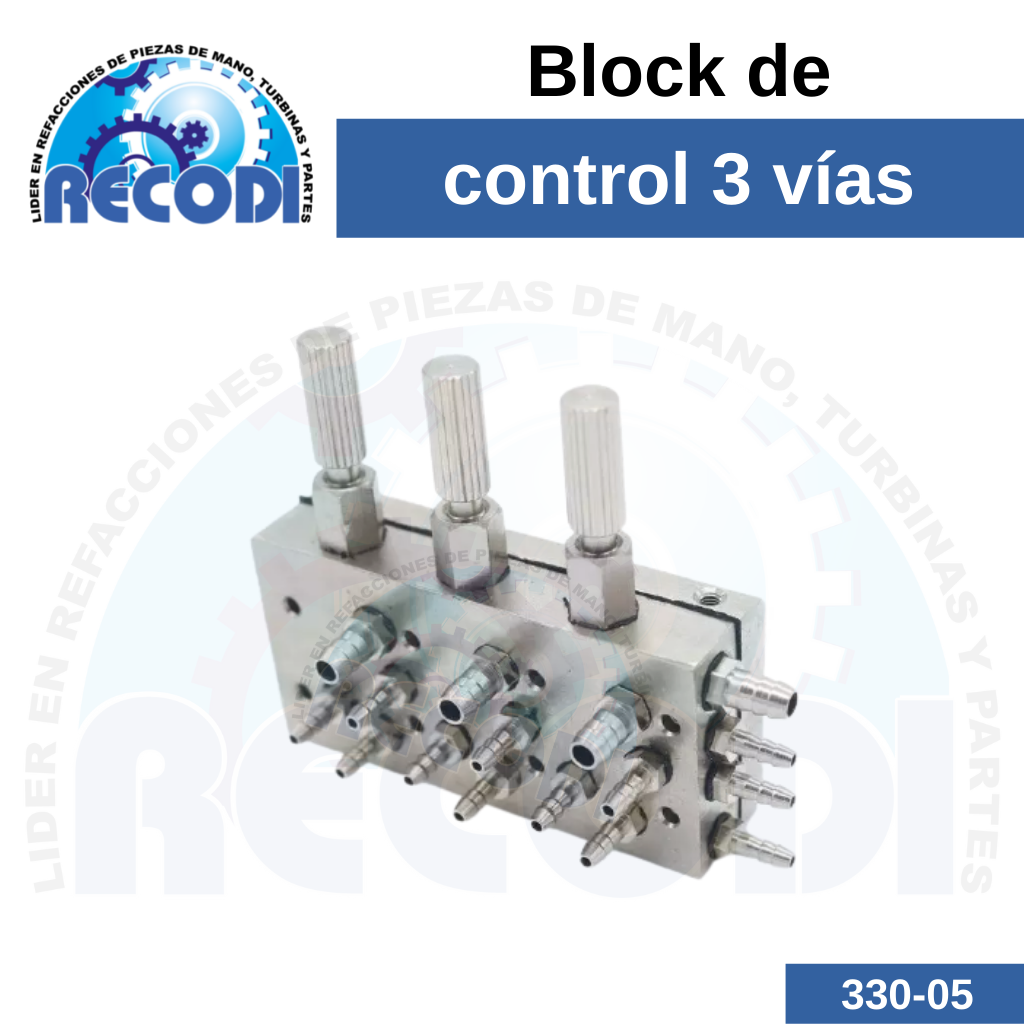 Block de control 3 vías