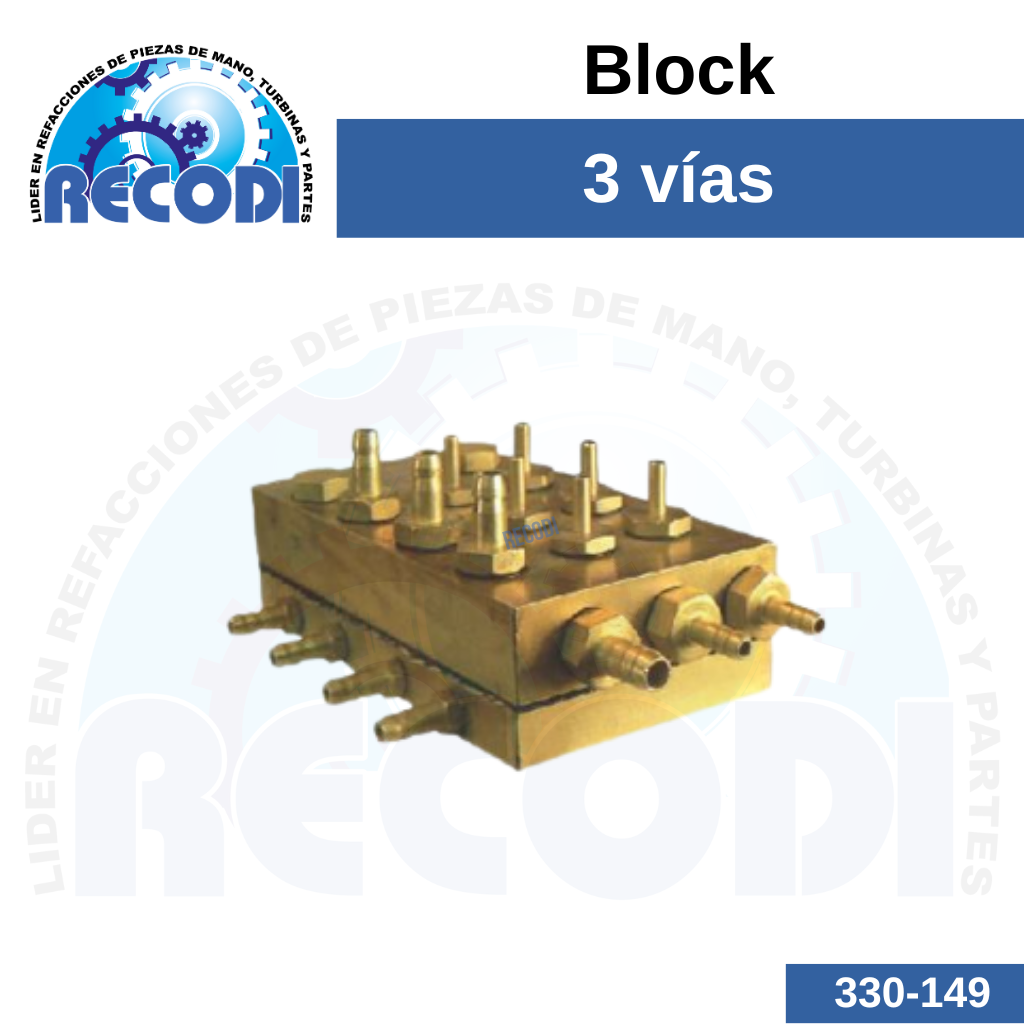 Válvula block de 3 vías