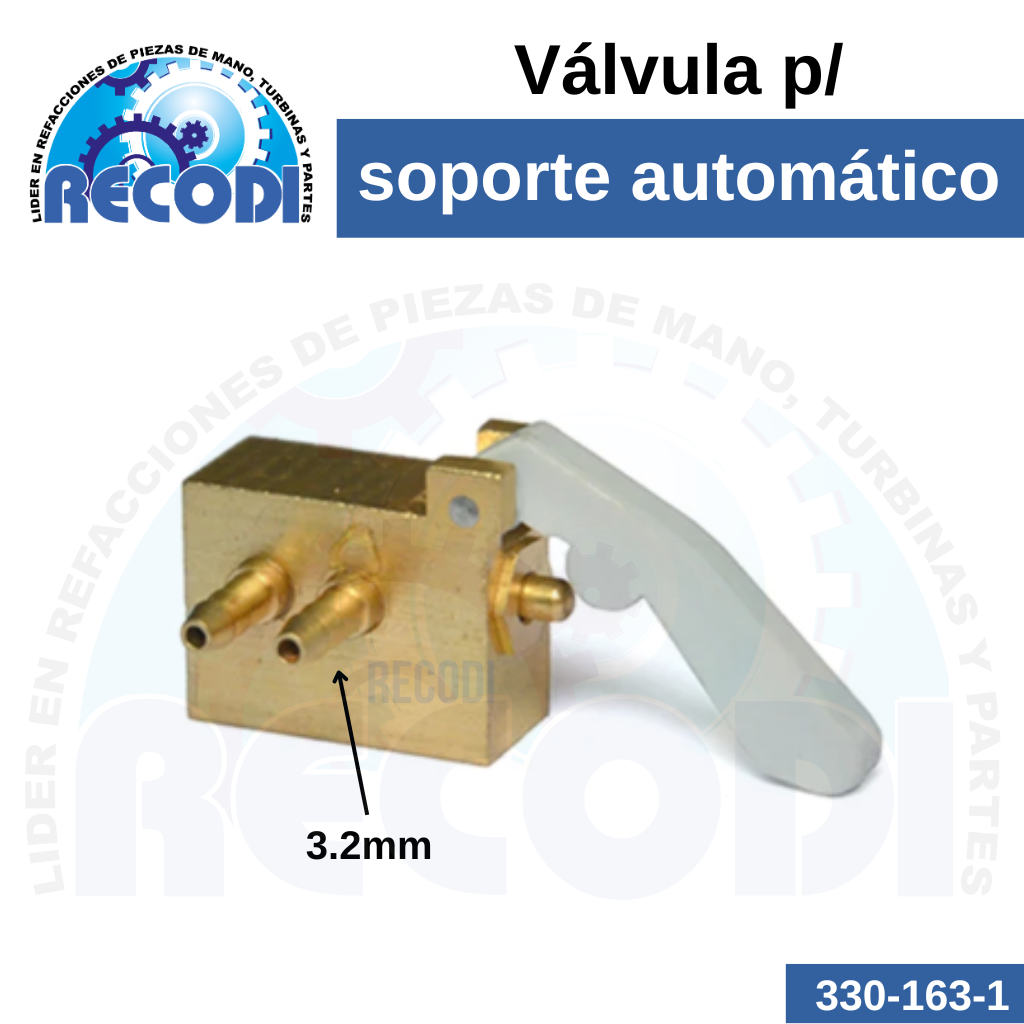 Válvula p/ soporte automático