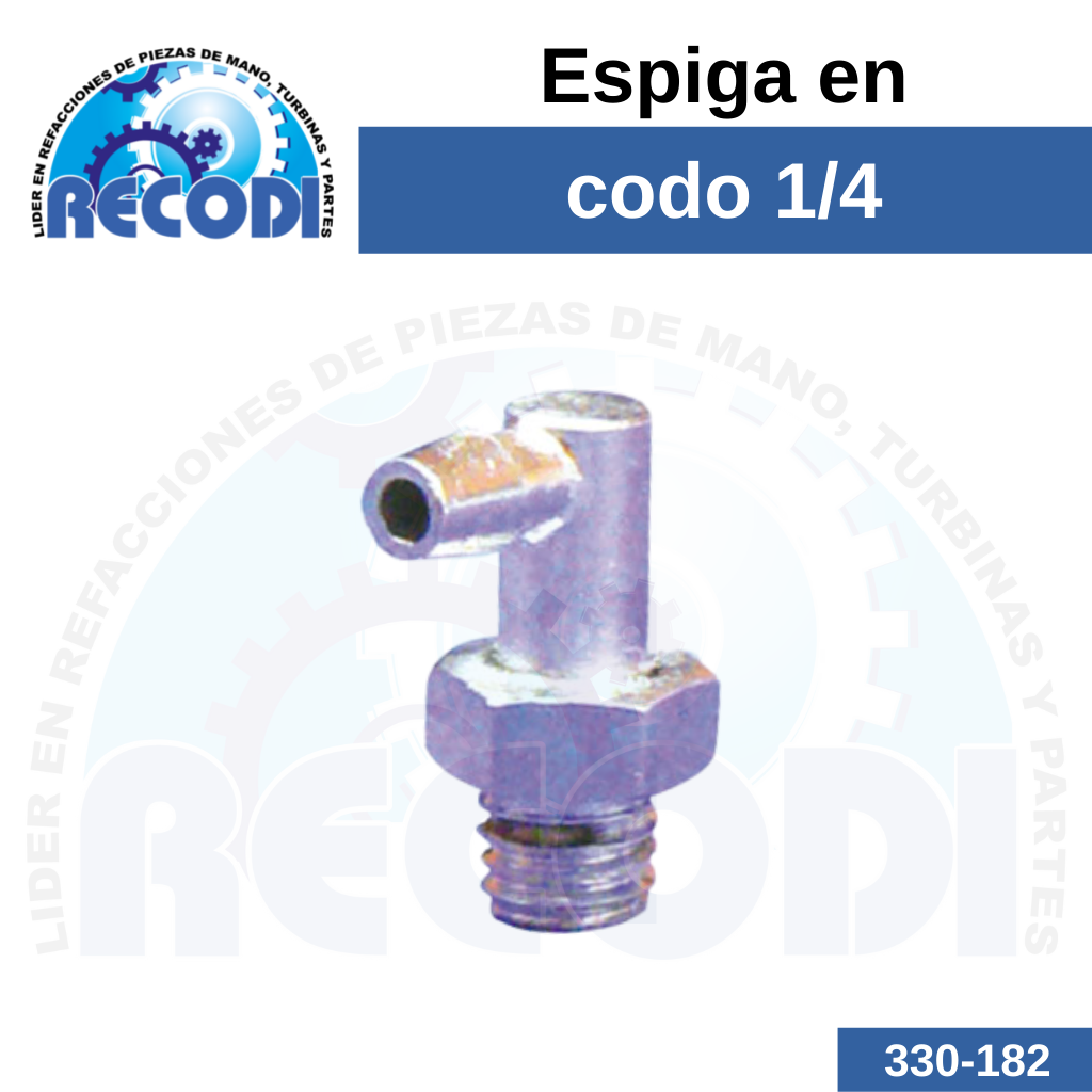 Codo metálico 1/4