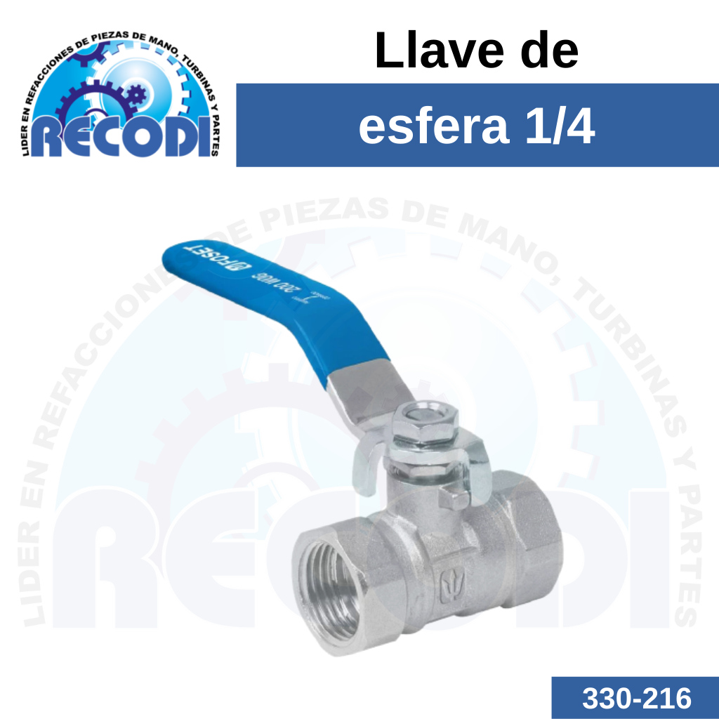 Llave de esfera 1/4