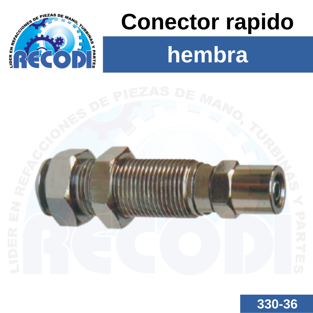 Conector rápido hembra p/ agua