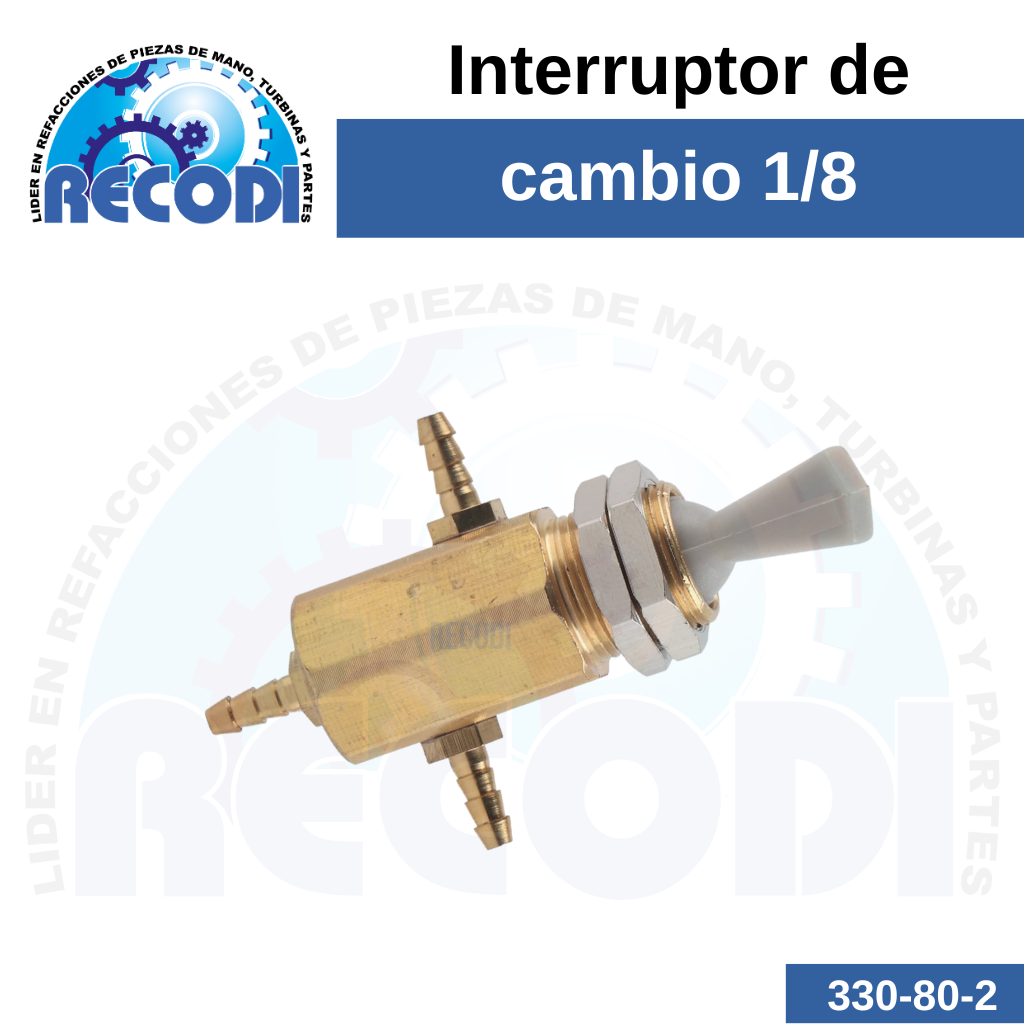 Interruptor de cambio 1/8