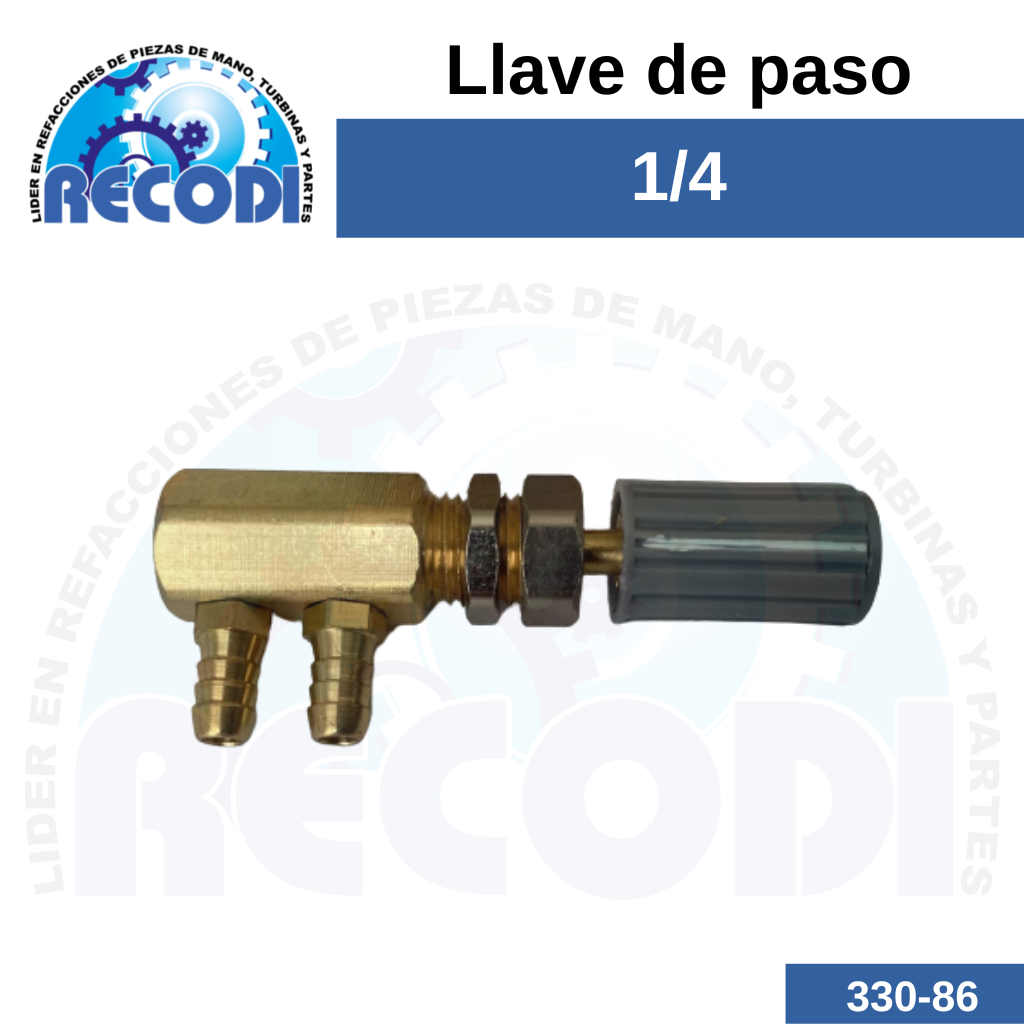 Llave de paso 1/4
