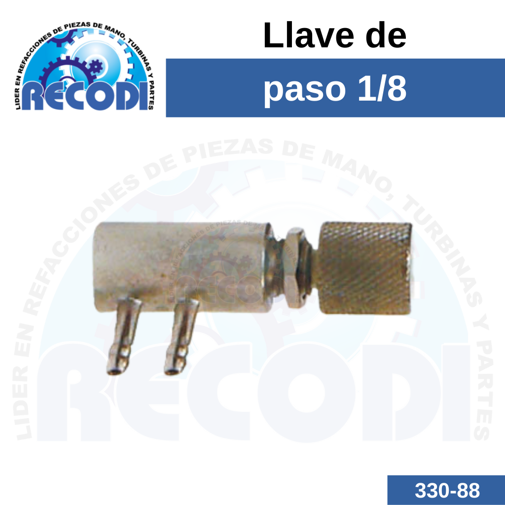 Llave de paso 1/8