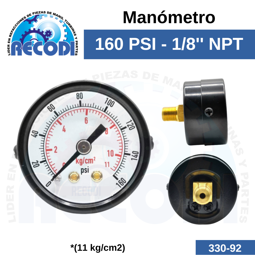 Manómetro 160PSI
