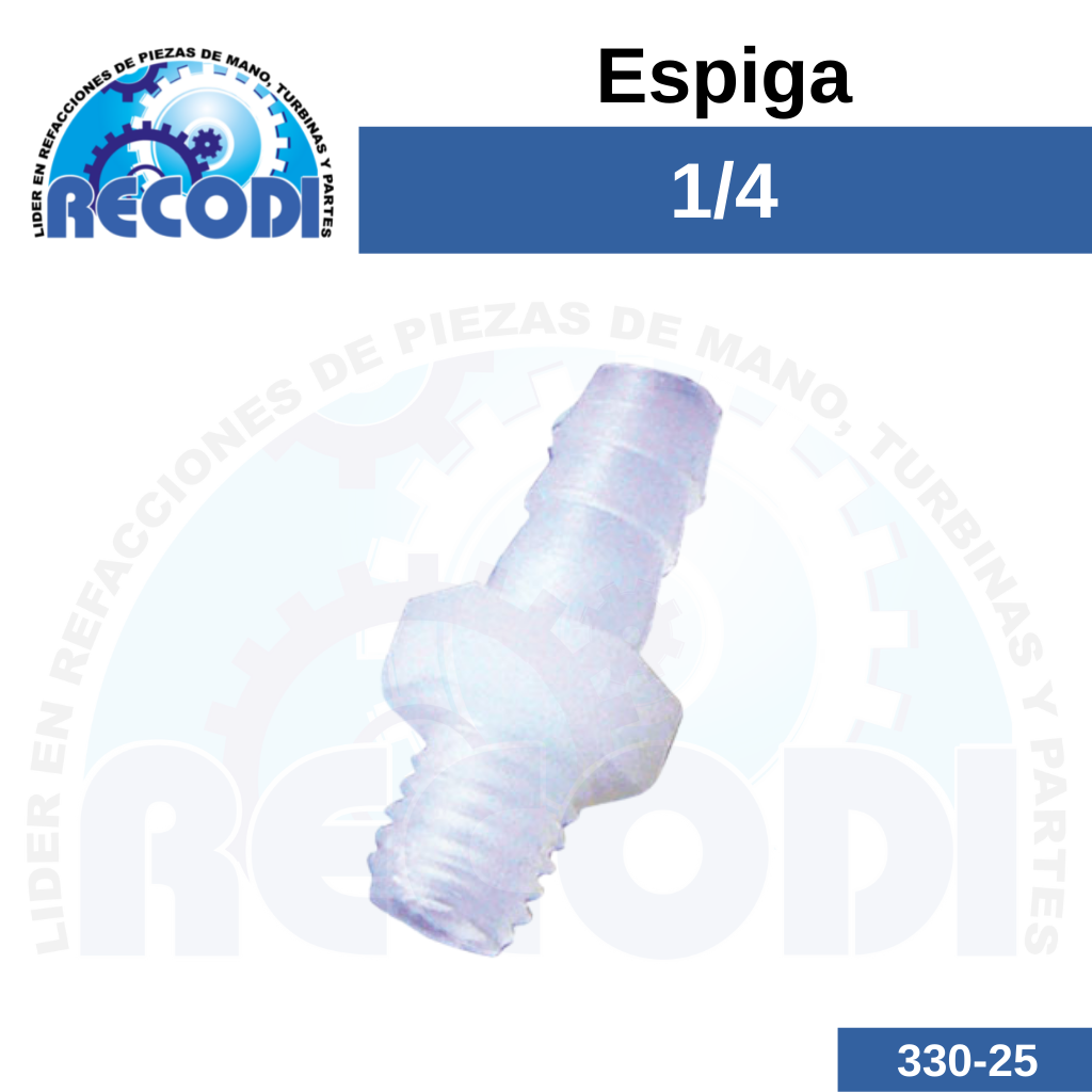 Espiga plástico 1/4
