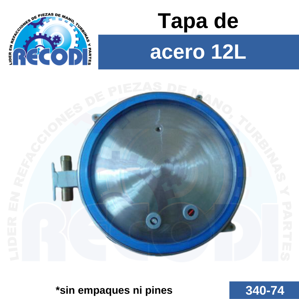 Tapa de acero 12L