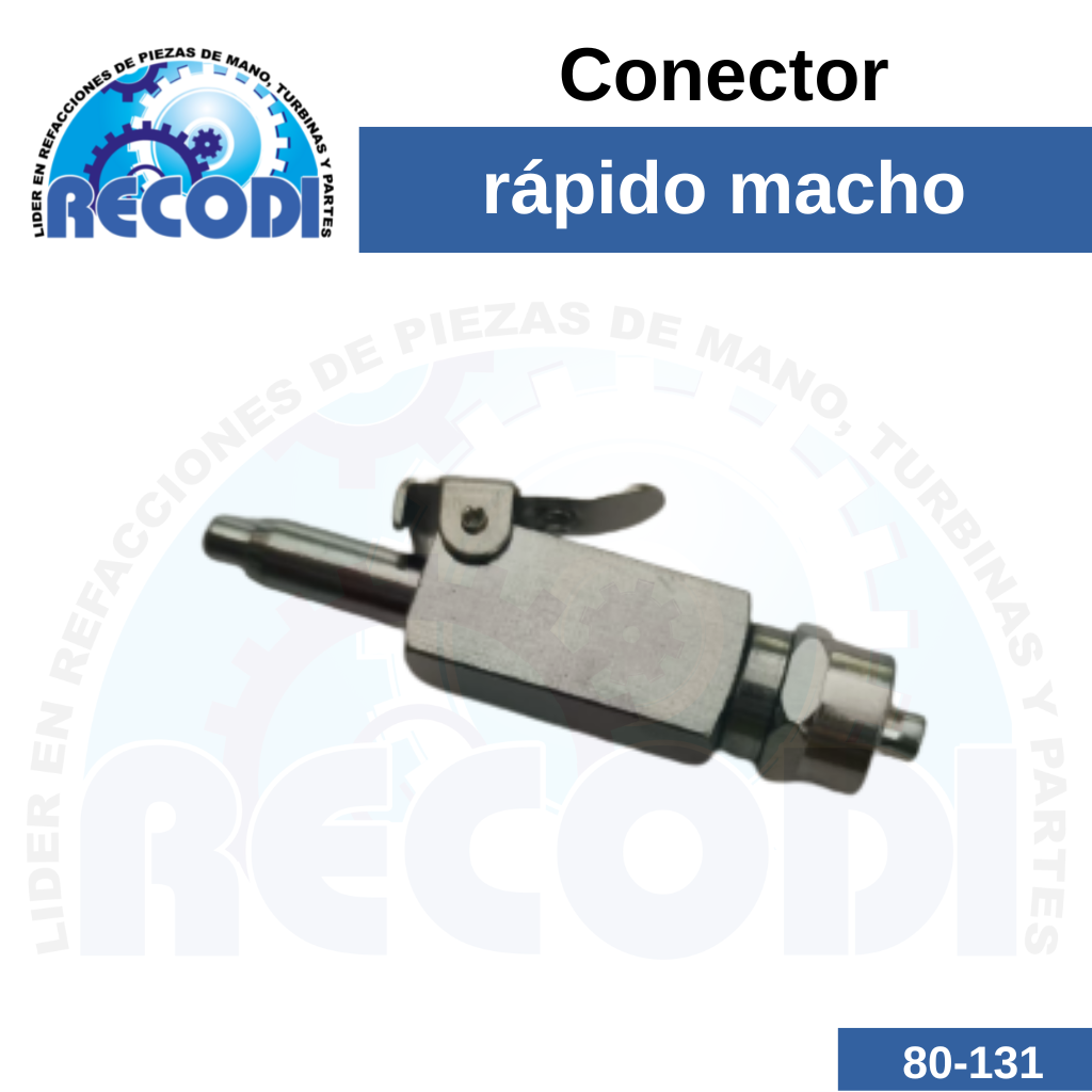 Conector rápido macho p/ agua