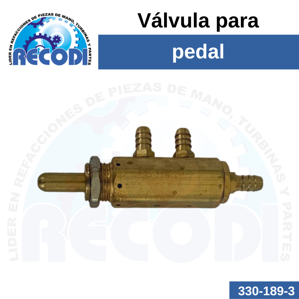 Válvula larga p/ pedal